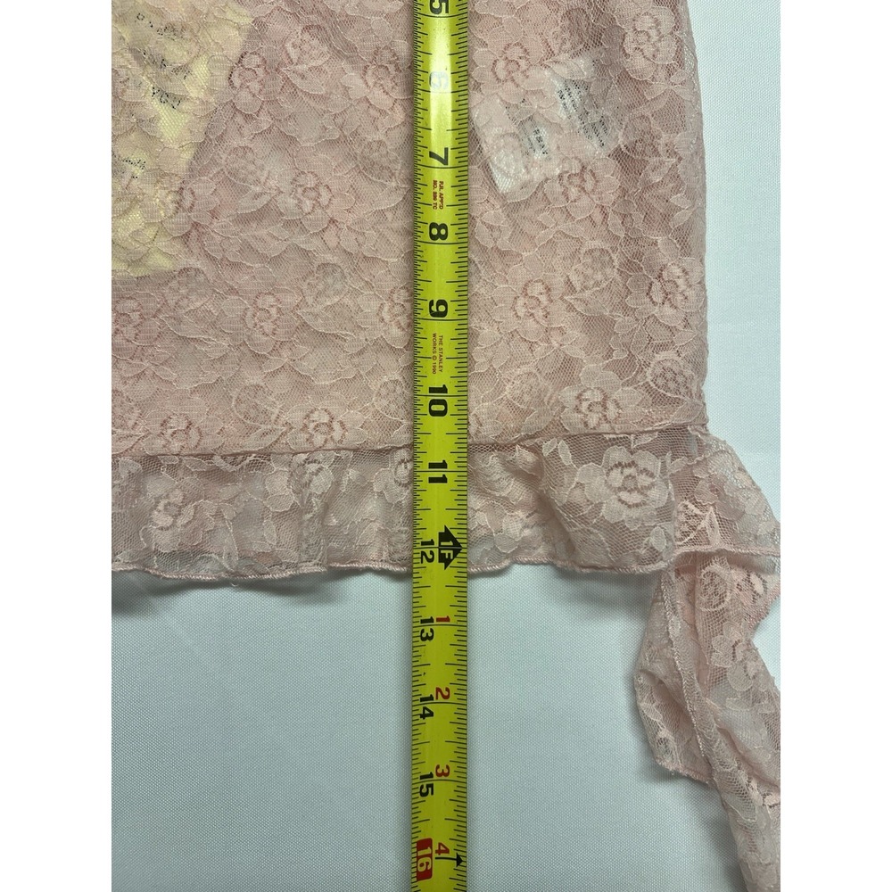 Peppermayo Dance Again Lace Mini Skirt US 2/Au 6 Sheer Pink Coquette Fairy - Picture 11 of 12